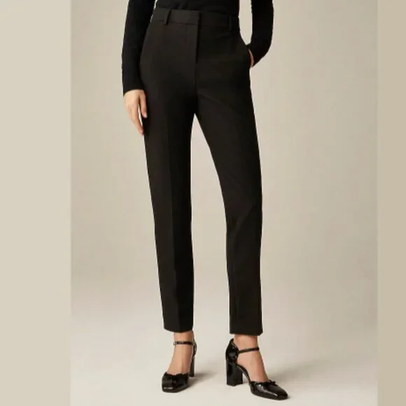 J.Crew Cameron Pant Four-Season Stretch Black Size 0 Slim Trousers - Picture 2 of 7